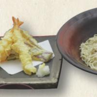 Assorted Tempura Soba Set · Battered and fried. Subtle buttery fish.