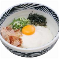 Cold Udon w/ Grated Yam and Poached Egg · Grated Yam & Seaweed Cold Udon Noodle