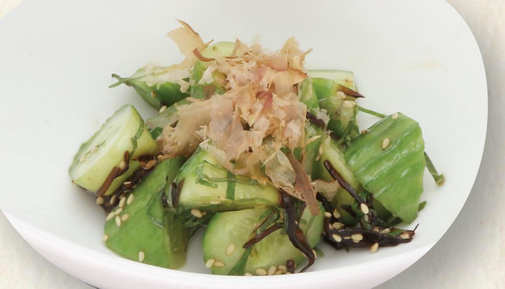 Smashed Cucumber · Cucumber mixed with dressing. 