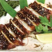 Grilled Miso Marinated Squid · 