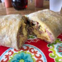 Ultimate Burrito · Ham, sausage, bacon and gravy.