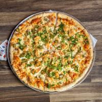 Chicken Picante · Tequila lime marinated chicken. With a jalapeno medley, mozzarella and parmesan cheeses and ...