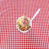 Soft Serve Frozen Yogurt Cup · 