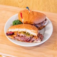 Chicken Fried Steak Sandwich · Our famous chicken fried steak on a grilled bun including mayonnaise, pickles, lettuce and t...