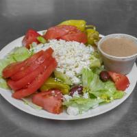 Greek Salad · Mediterranean. Add toppings for an additional charge.