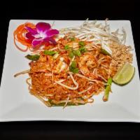 Pad Thai Noodle · Thin rice noodle, egg, onion, bean sprout, and peanuts.