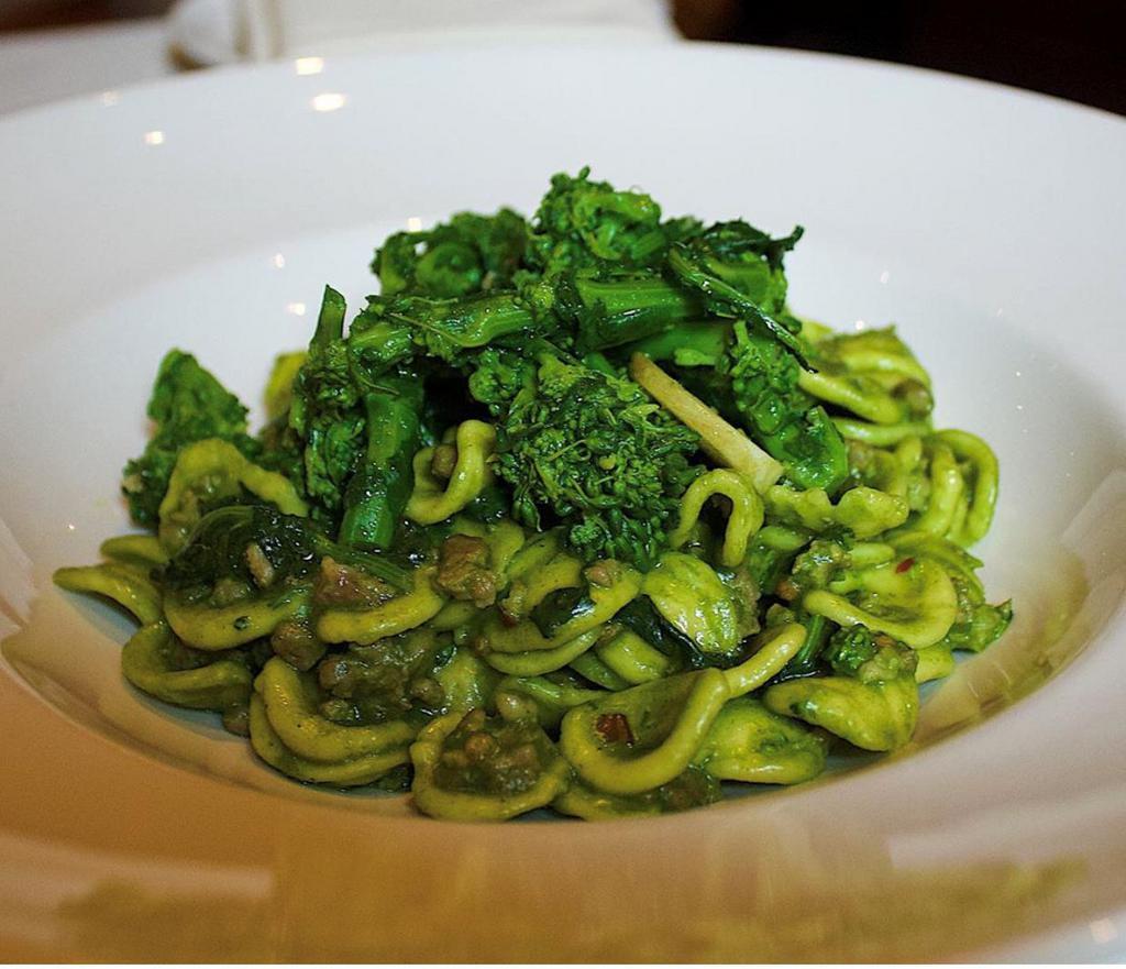 Orecchiette alla Barese · Little ears shaped pasta with broccoli rabe and Italian sausage