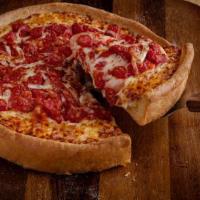 Cheese Deep Dish Pizza · Additional ingredients available for extra charge.