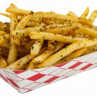 Fries · Sea salt, curry, nori (roasted seaweed flakes) or 12 spices blend (spicy). Served with your ...
