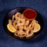 Calamari · Fried squid and marinara sauce.