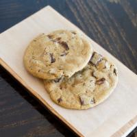 Chocolate Chip Cookies · 2 of our homemade chewy cookies with chocolate chip chunks