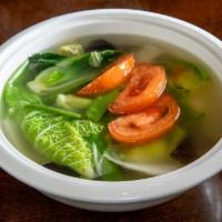 +Mixed Vegetable Tofu Soup · 