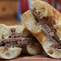 Oriole · Bullfrog’s Hot Baltimore braised brisket with Muenster cheese and au jus
