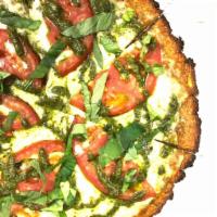 Pesto Cauliflower Pizza · Gluten Free Cauliflower Crust 10