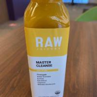 Raw Juice - Master Cleanse · Organic Cold Pressed Pineapple, Lemon, Dandelion, Maitake Mushroom, Turmeric, Cayenne
