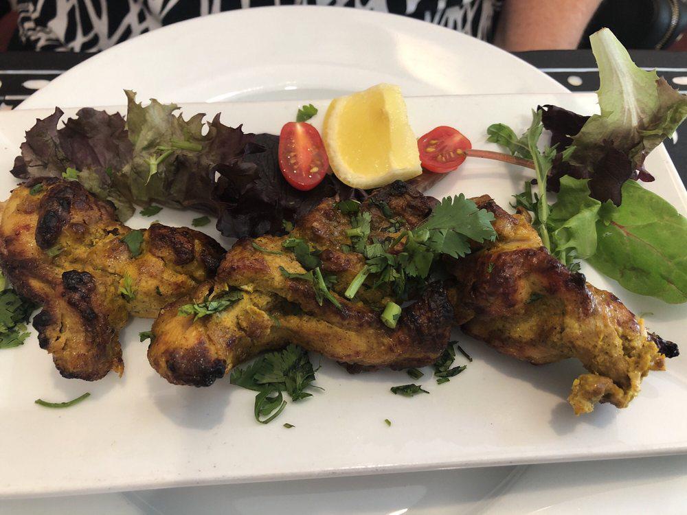 Ginger Chicken Kebab · Chicken marinated in ginger and spices grilled in a clay oven.