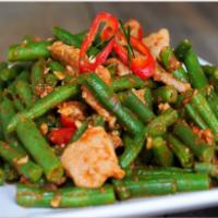 King Recommend · With smoked chili sauce and green beans. Spicy.