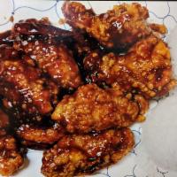 Spicy Garlic Wings Special · 8pcs wings. served with steamed rice.
