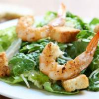 Shrimp Caesar Salad · Sauteed Shrimp Atop a classic Caesar salad