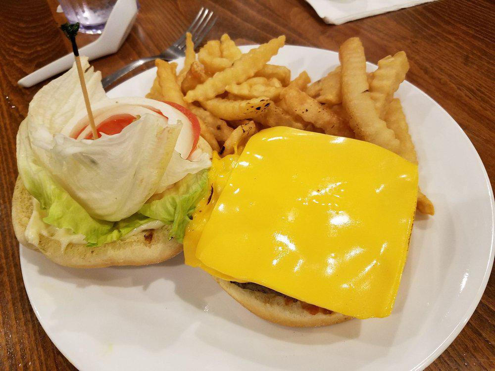 Cheeseburger ·  Grilled or fried patty with cheese on a bun.