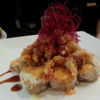 Popcorn Crawfish Roll · Spicy tuna roll with lightly battered crispy crawfish on top served with house special sauce...