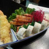 Kids Boat · Include : Chicken Teriyaki, shrimp tempura, and California Roll