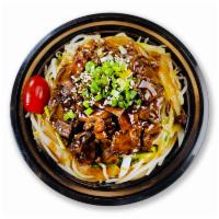Beef Bowl · Grilled Beef with pan-fried vegetables over your choice of rice type (white or white & brown...