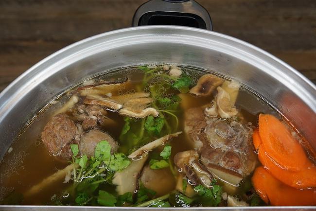 Oxtail Soup · Nearly 1 lb of fall-off-the-bone tender oxtail simmered in a tasty broth with mushrooms and local vegetables. Ginger, daikon, and Chinese parsley served on the side.