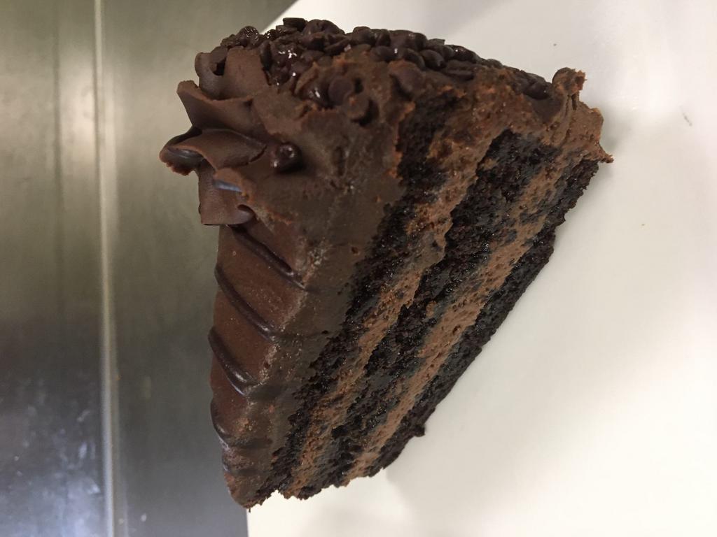 Killer Chocolate Mousse Cake slice · 