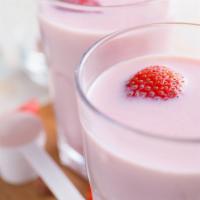 Strawberry Shake · Strawberry Whey Protein packed with 27 vitamins & minerals
including fat burner