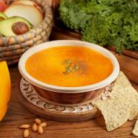 Healthy Butternut Cream Soup · Tasty and healthy butternut squash and sweet potatoes and onion and carrot and red pepper an...