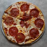 Pepperoni pizza · Fresh Sliced Pepperoni 
16 inch