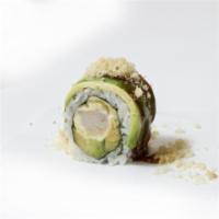 S24. Tempura Dragon Roll  · Shrimp tempura and avocado inside. Topped avocado, crunch and eel sauce.