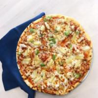 The Maui Pizza · Chicken, pineapple, green pepper and crushed red pepper
