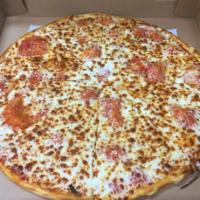 Build Your Own Cheese Pizza · Our made-from-scratch dough topped with sauce and cheese... The rest is up to you 