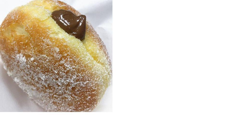 Bomboloni · A light Italian donut filled with Nutella and coated in sugar