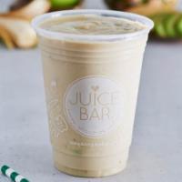 Pineapple Cake Smoothie · A protein packed dessert cup made with coconut milk, apple juice, banana, pineapple, protein...