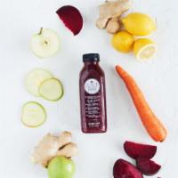 Sweet Beet · Beets, carrots, apples, ginger, and lemon.