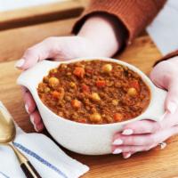 Organic Lentil & Chickpea Soup · This hearty organic soup features lentils, chickpeas and tomatoes simmered in a herbed stock...