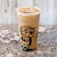 B10. Earl Grey Milk Tea with Boba · 24 oz. earl grey milk tea. Topping with honey boba. Serving in large cup.