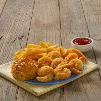 8pc Butterfly Shrimp Meal with 2 Sides and a Biscuit · 