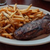 The Smith Bar Steak · chimichurri or green peppercorn, fries or mixed greens