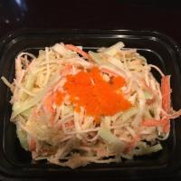 Crab Meat Salad · Crab meat, cucumber and tobiko with mayo dressing.