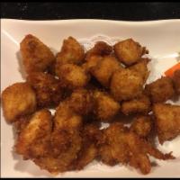 Chicken Katsu Nuggets · Deep fried white meat chicken.