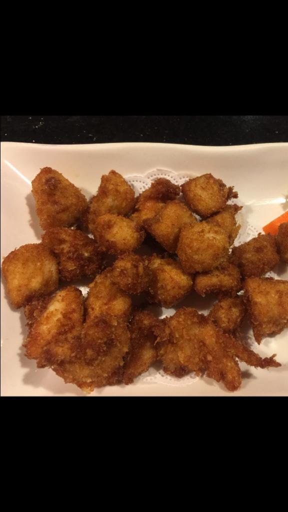Chicken Katsu Nuggets · Deep fried white meat chicken.