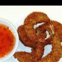 Coconut Shrimp · Jumbo shrimp with sweet chili sauce