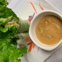 4 Piece Fresh Salad Rolls · Fresh mixed vegetables and small rice noodles wrapped in rice pepper and served with our hom...
