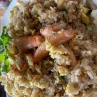 Crab Fried Rice Seafood Special · Jasmine rice stir fried with crab meat, eggs, white onions and carrots.