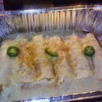 Enchilada Pack for 4 · 12 cheese Enchiladas with chili con carne, 2 pints of Mexican rice, 2 pints of refried beans...