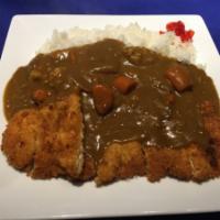 4. Katsu Curry Lunch Special · Japanese style mid-spicy curry with choice of meat breaded and fried with a side of rice and...